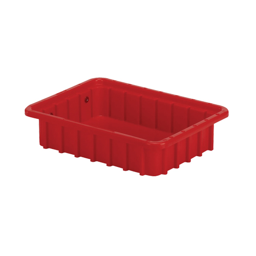 Contenants Divider Box, Poly&eacute;thyl&egrave;ne, 10,8" la x 8,3" p x 2,5" h, Rouge Action Paper