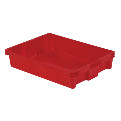 Contenants Stack-N-Nest Polylewton, 6,1" x 29,6" x 22,4", Rouge Action Paper