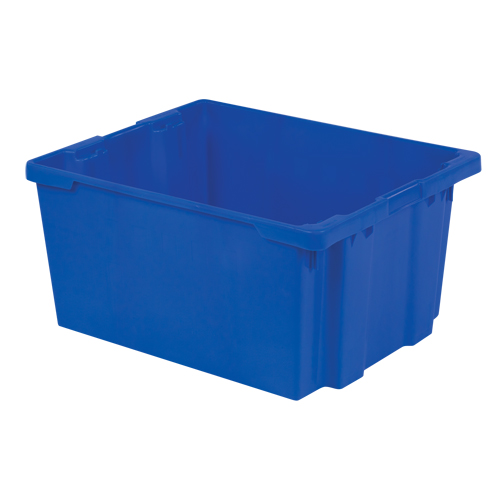 Contenants Stack-N-Nest Polylewton, 15,1" x 30,1" x 24", Bleu Action Paper