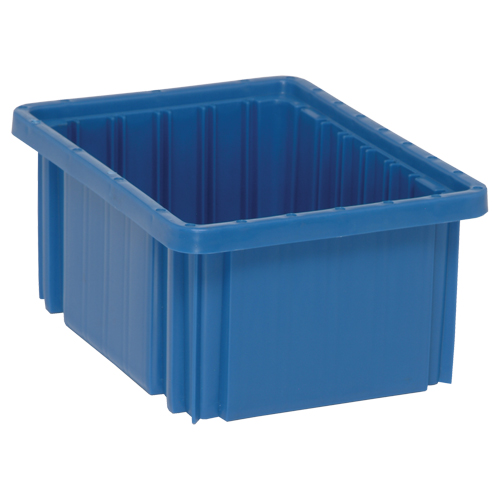 Contenants Divider Box, Plastique, 10,9" la x 8,3" p x 5" h, Bleu Action Paper
