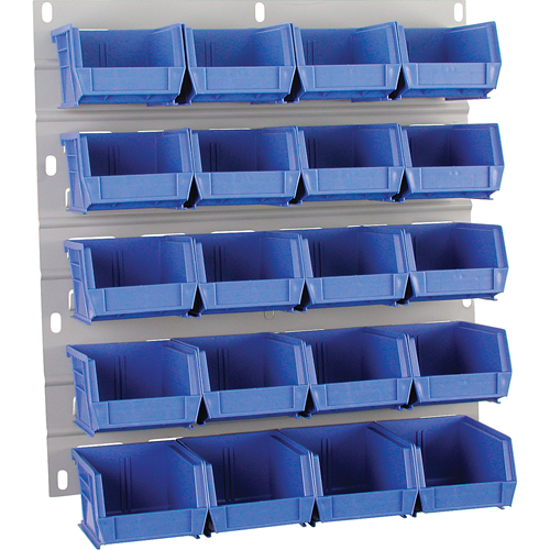 Hanging Panel, 20 Bins, 18" W x 1" D x 19" H Action Paper