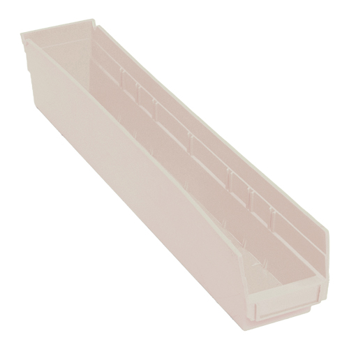 Bac pour &eacute;tag&egrave;re &eacute;conomique, 4-1/8" la, 4" h x 23-5/8" p, Ivoire Action Paper