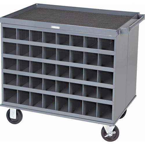 Heavy-Duty 2-Sided Mobile Carts/Work Stations, 1000 lbs. Capacity, 34" x W, 32" x H, 24" D, All-Welded Action Paper