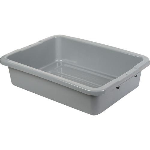 Bus/Utility Boxes - Grey, 5" H x 15" D x 20" L, Plastic, Grey Action Paper