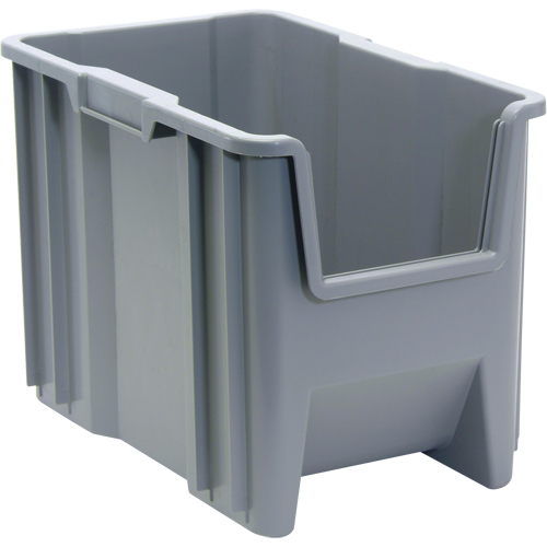 Giant Stacking Containers, 10.875" W x 17.5" D x 12.5" H, Grey Action Paper