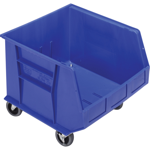 Bac mobile, 14" ha x 16-1/2" la x 18" p, Capacit&eacute; de 75 lb, Bleu Action Paper