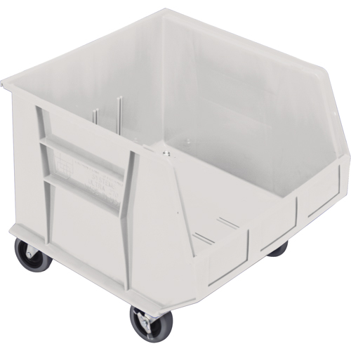 Mobile Bin, 14" H x 16-1/2" W x 18" D, 75 lbs. Capacity, Ivory Action Paper
