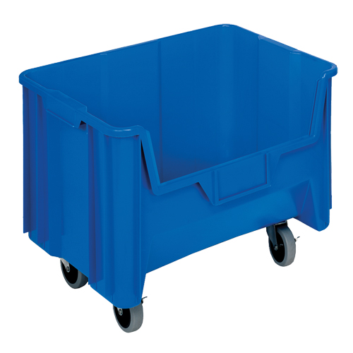 Mobile Giant Stack Container, 12-7/16" H x 19-7/8" W x 15-1/4" D, 250 lbs. Capacity, Blue Action Paper