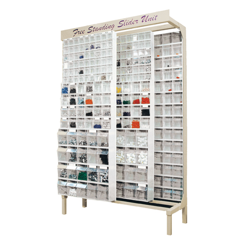Syst&egrave;me de stockage &agrave; glissi&egrave;re &agrave; bacs basculants autonome, 48" la x 18" p x 77" h, 364 tiroirs Action Paper