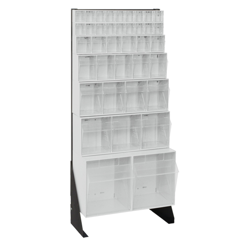 Support pour bacs basculants, 23-5/8" la x 8" p x 52" h, 38 tiroirs Action Paper