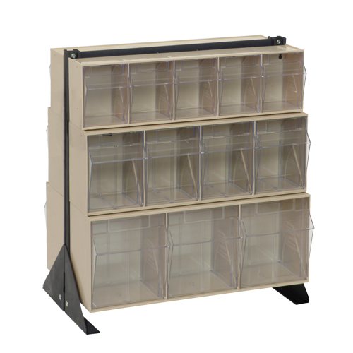 Tip-Out Bins Stand, 23-5/8" W x 16" D x 28" H, 24 Drawers Action Paper
