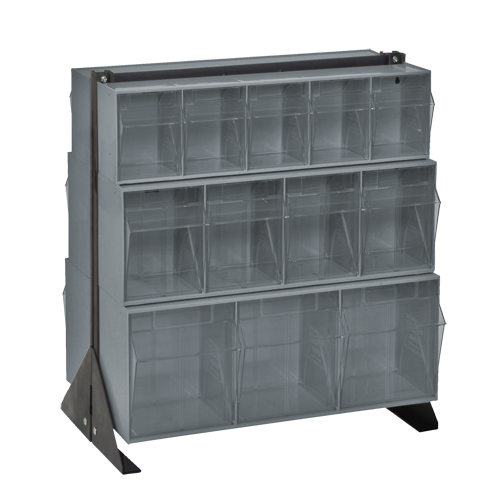 Tip-Out Bins Stand, 23-5/8" W x 16" D x 28" H, 24 Drawers Action Paper