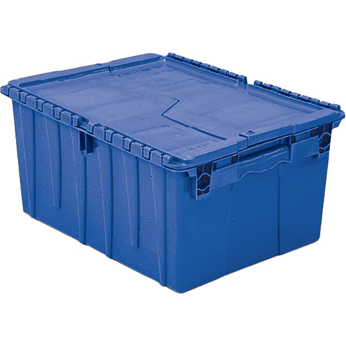 Contenants de distribution Flipak en plastique poly&eacute;thyl&egrave;ne (PE), 11,8" x 9,8" x 7,7", Bleu Action Paper
