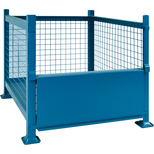 Bulk Stacking Containers, 40.5" W x 48.5" D x 30" H, 3000 lbs. Capacity Action Paper