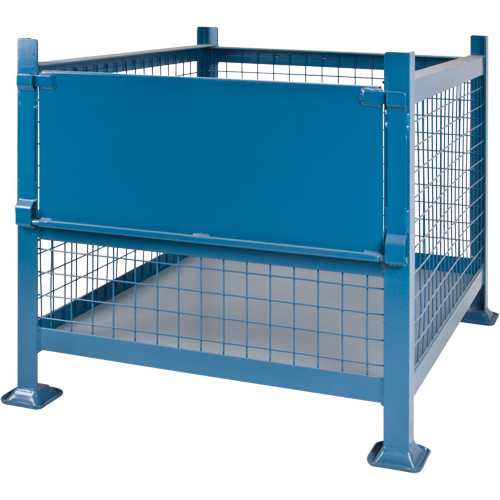 Bulk Stacking Containers, 34.5" W x 40.5" D x 30" H, 3000 lbs. Capacity Action Paper