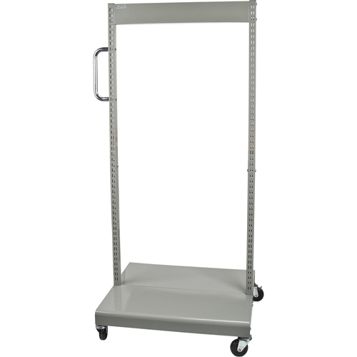 Mobile Tilt Bin Rack - Cart Only, Double-sided, 26-1/4" W x 22" D x 57-1/2" H Action Paper