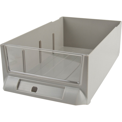 Replacement Drawer for KPC-200 Parts Cabinets, Plastic, 5-3/8" W x 9-13/16" D x 3-3/10" H, Grey Action Paper