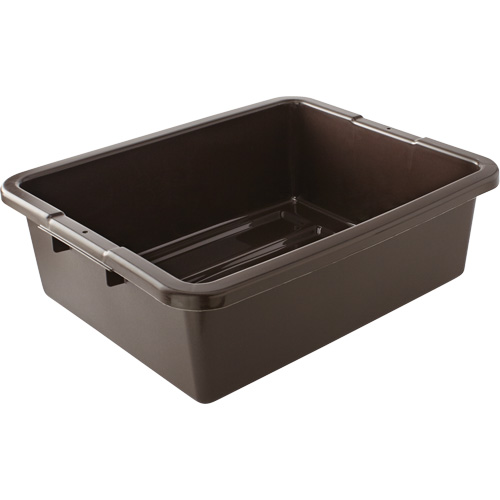 Contenant utilitaire sans compartiments, 7" ha x 21,5" p x 17" lo, Plastique, Brun Action Paper