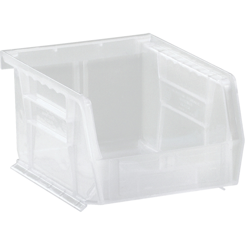 Clear-View Ultra Stack & Hang Bin, 4-1/8" W x 3" H x 5-3/8" D, Clear Action Paper