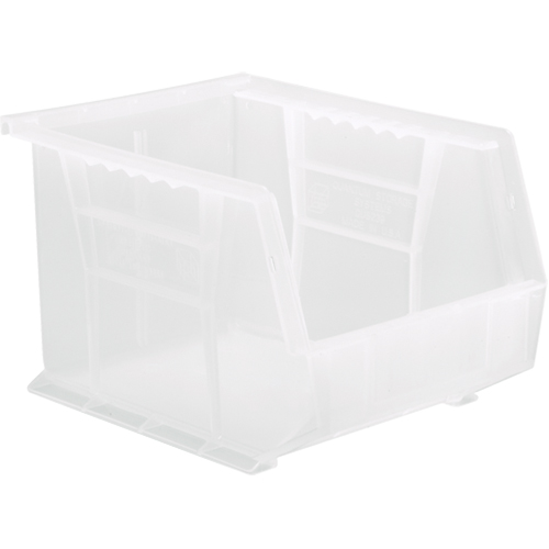 Bac transparent ultra empilable & suspendable, 8-1/4" la, 7" h x 10-3/4" p, Transparent Action Paper