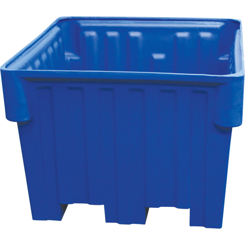 Nesting Forklift Bin, 42" W x 48" D x 30" H, Blue Action Paper