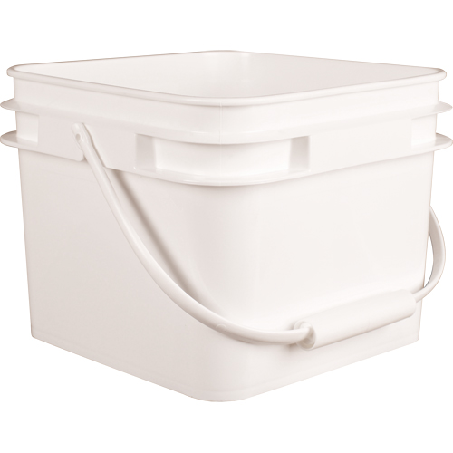 Square Pail, Plastic, 2.1 gal. Action Paper
