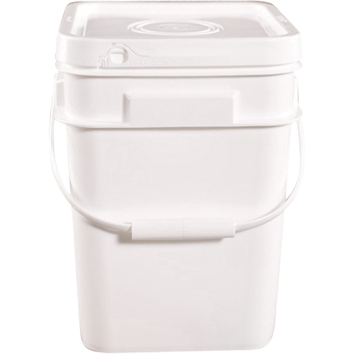 Square Pail, Plastic, 4 gal. Action Paper