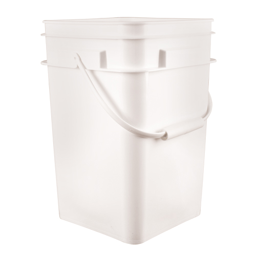 Square Pail, Plastic, 4.25 gal. Action Paper