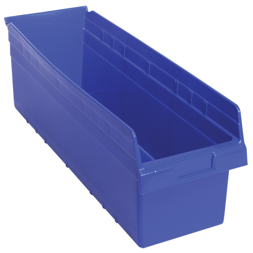 Bacs pour &eacute;tag&egrave;re Store-Max, 8-3/8" la x 8" H x 23-5/8" p, Bleu, Capacit&eacute; 68 lb Action Paper