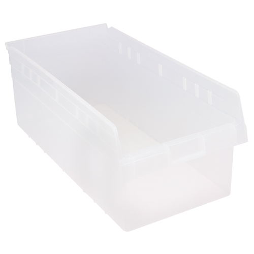 Bacs pour &eacute;tag&egrave;re Store-Max, 11-1/8" la x 8" H x 23-5/8" p, Transparent, Capacit&eacute; 68 lb Action Paper