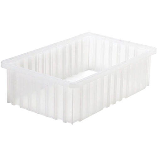 Divider Box&reg; Container, Plastic, 16.5" W x 10.875" D x 5" H, Grey Action Paper