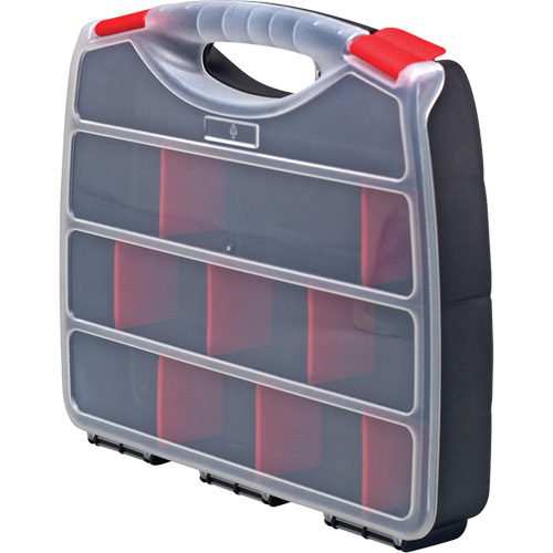 Plastic Compartment Box, 10" W x 12.5" D x 2-1/4" H, 22 Compartments Action Paper