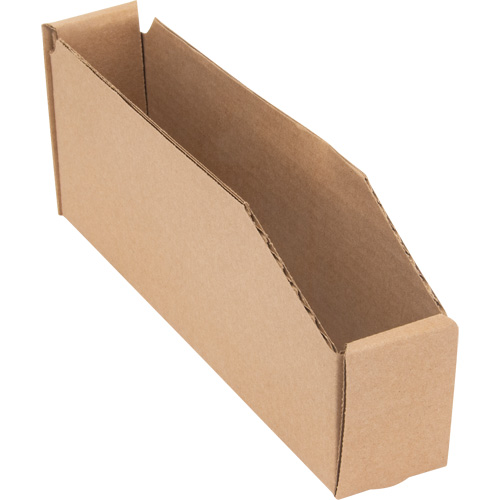 Deep Corrugated Parts Bins, 1-15/16" W x 11-1/4" D x 4-1/2" H, Beige Action Paper