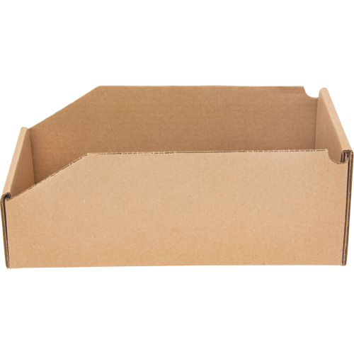 Deep Corrugated Parts Bins, 5-3/4" W x 11-1/4" D x 4-1/2" H, Beige Action Paper