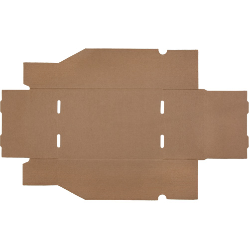 Boîtes profondes en carton ondul&eacute;, 7-5/8" la x 11-5/16" p x 4-1/2" h, Beige Action Paper