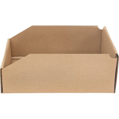 Boîtes profondes en carton ondul&eacute;, 8-3/4" la x 11-1/4" p x 4-1/2" h, Beige Action Paper