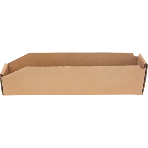 Deep Corrugated Parts Bins, 1-7/8" W x 17-1/8" D x 4-1/2" H, Beige Action Paper