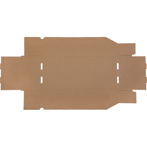 Deep Corrugated Parts Bins, 7-3/4" W x 17-1/4" D x 4-1/2" H, Beige Action Paper