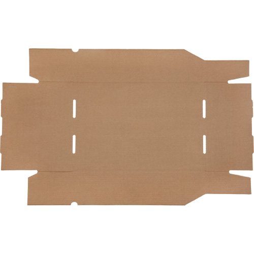 Deep Corrugated Parts Bins, 11-3/4" W x 17-1/4" D x 4-1/2" H, Beige Action Paper