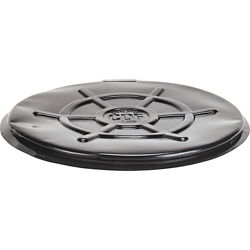 Protective Drum Lids, Closed Top, Fits: 55 US gal (45 imp. gal.), Black Action Paper