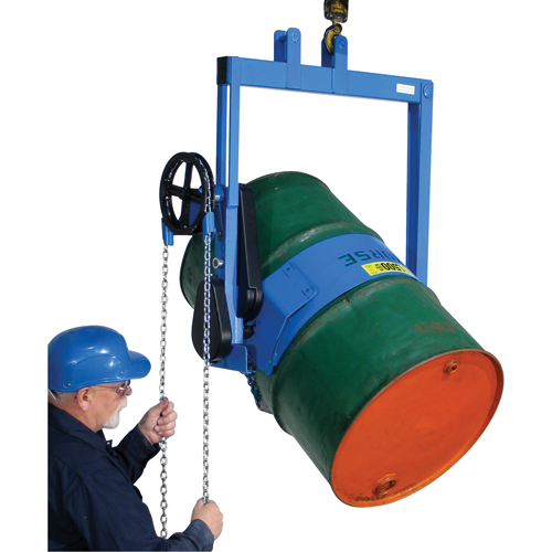 Drum Lifter, 55 US gal. (45 Imperial Gal.) Drum Size, 800 lbs./363 kg. Cap. Action Paper