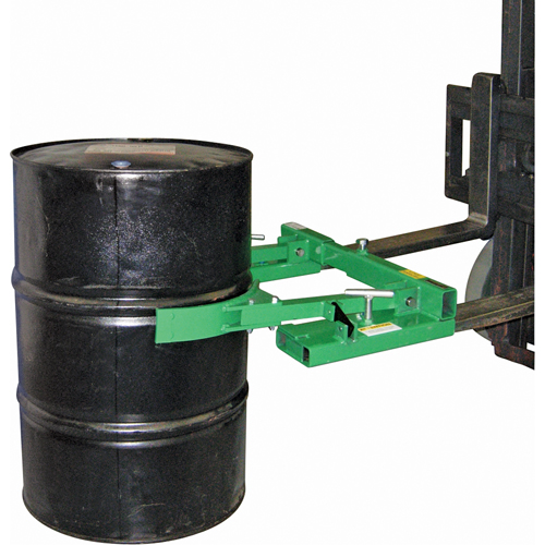 Manipulateur de baril m&eacute;canique Auto-Grip actionn&eacute; par gravit&eacute;, Pour 30 - 85 gal. US (25 - 70 gal. imp.) Action Paper