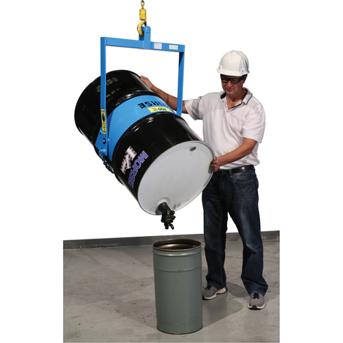 Drum Lifters - Manual Tilt, 55 US gal. (45 Imperial Gal.) Drum Size, 800 lbs./363 kg. Cap. Action Paper