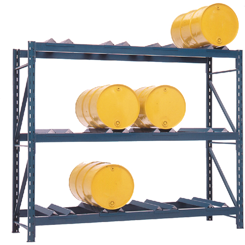 Drum Storage Racks, 12 Drums, 112" W x 36" D x 96" H Action Paper