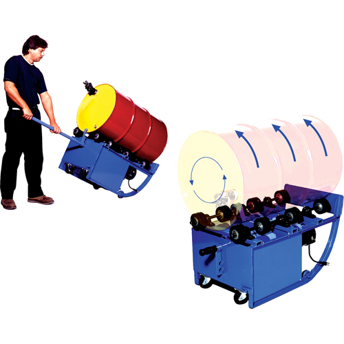 M&eacute;langeurs portatifs, 55 gal. US (45 gal. imp.) Capacit&eacute;, Vitesse fixe, 0,5 CV Action Paper