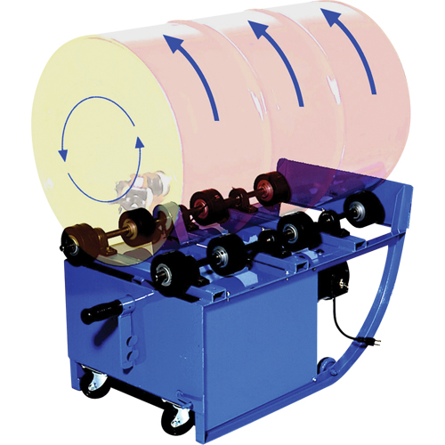 Portable Rotators, 55 US gal. (45 Imperial Gal.) Capacity, Variable Speed, 0.5 HP Action Paper
