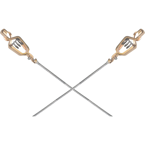 Light-Duty Bonding & Grounding Wire Assemblies - Two Alligator Clips Action Paper