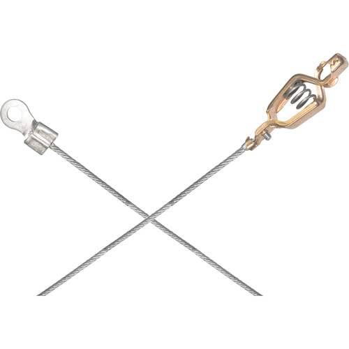 Assemblages l&eacute;gers de c&acirc;bles de masse et de mise &agrave; la terre - Pinces crocodile & raccordements a/borne d'extr&eacute;mit&eacute; de 1/4" Action Paper