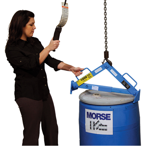 Drum Lifter, 30 - 85 US Gal. (25 - 70 Imperial Gal.), 1000 lbs./454 kg. Cap. Action Paper