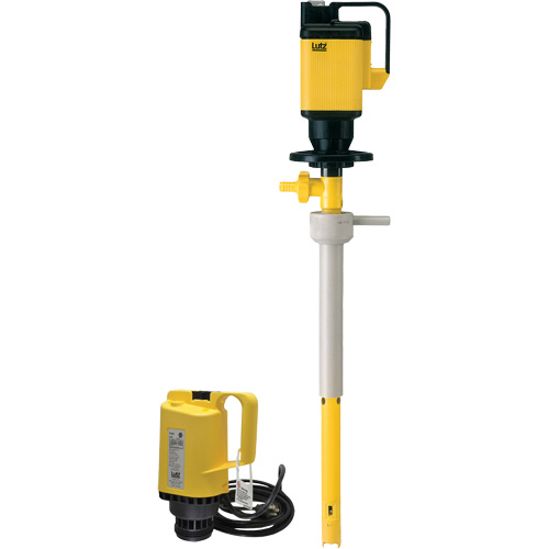 Electric Drum Pumps, Polypropylene, 24 GPM Action Paper
